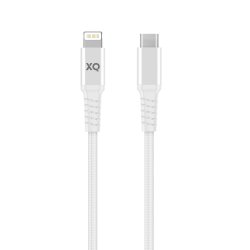 Lightning USB-C Kaapeli Flätad Stark 2 m Valkoinen