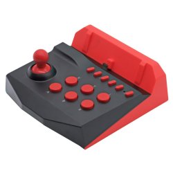 Nintendo Switch/Nintendo Switch Lite -pelitelevisio Arkadipeli-ohjain Joystickeineen Musta/Punainen