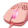 PM75 pelihiiri ultra -valon vaaleanpunainen