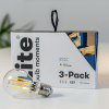 White Ambience E27 Hehkulamppu - 3-Pack