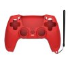 PlayStation 5 -ohjauksen silikonisuojaus hihnan punaisella