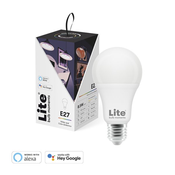 White & Color Ambience (RGB) E27 Lamppu