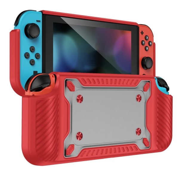 Shock -Talvattu kuori Nintendo Switch OLED Red