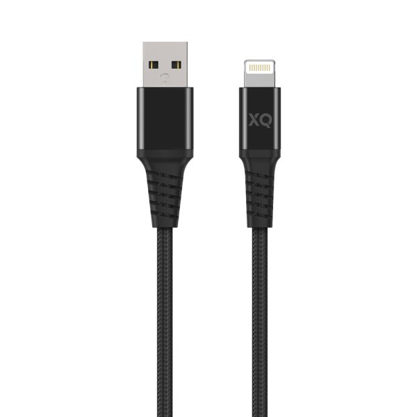 USB Lightning Kaapeli Flätad Stark 2 m Musta